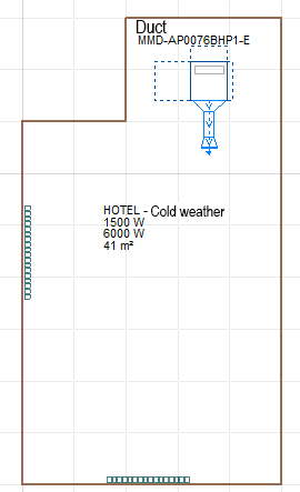 CYPETHERM HVAC. Connection of indoor VRF units with duct distribution. Air discharge