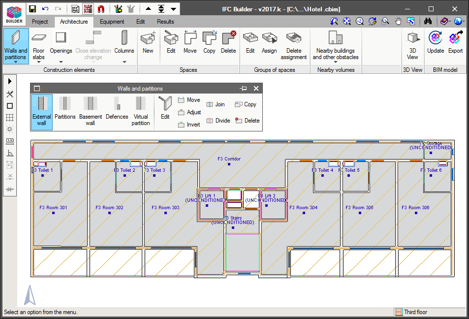 IFC Builder. Program interface improvements